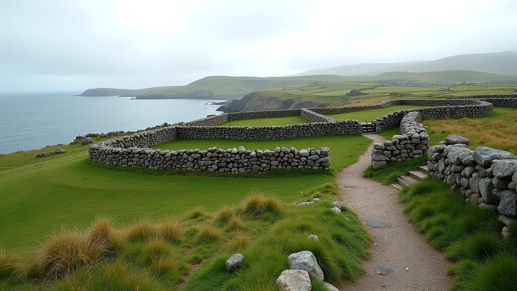 Dún Dúchathair fort stone structures