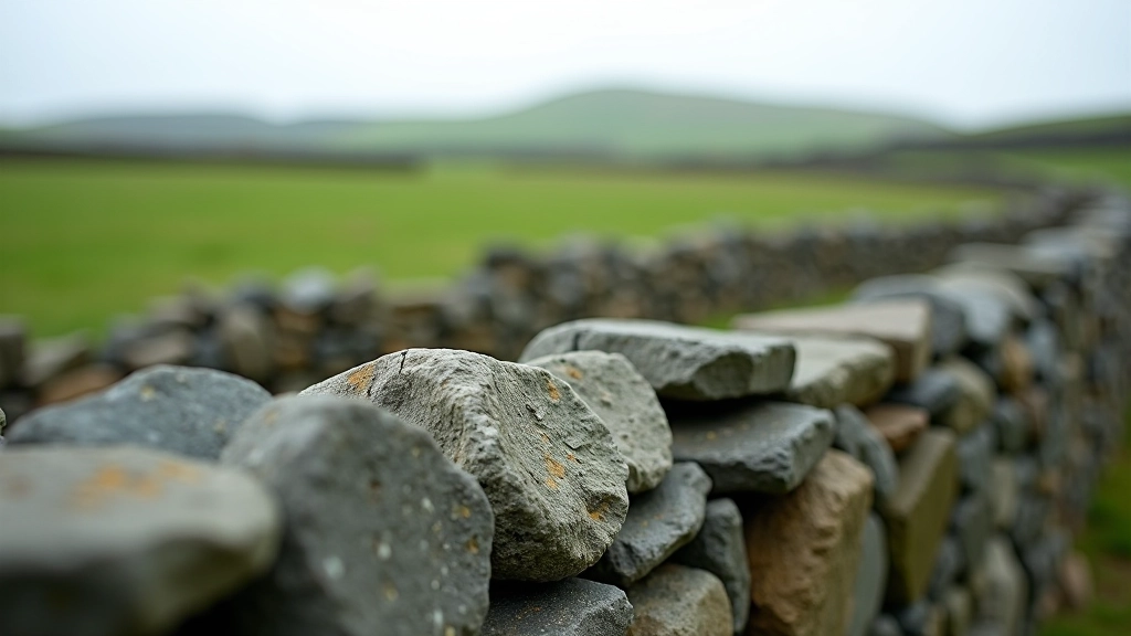 Dry stone walls creating field boundaries on Inis Mór